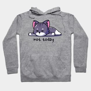 Not Today Cat Hoodie